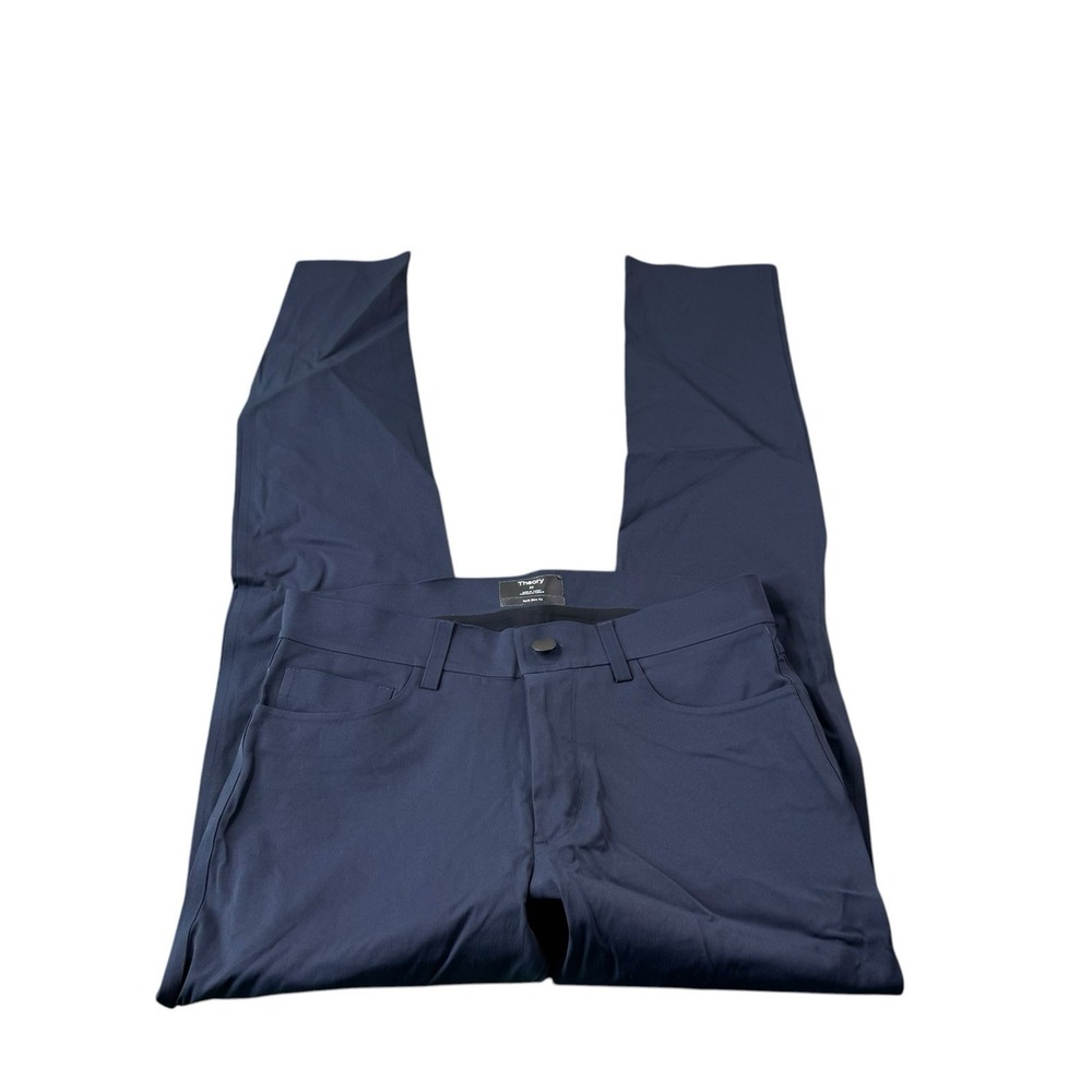 Theory Blue Raffi Slim Fit 5 Pocket Men's Performance Pant Size 30x31